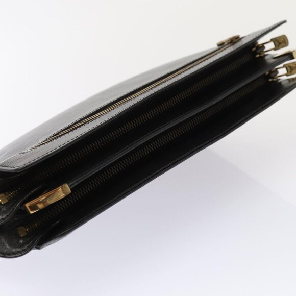 Authentic LOUIS VUITTON Epi Angian Shoulder Bag 2way Black M52112 LV - Picture 12 of 16